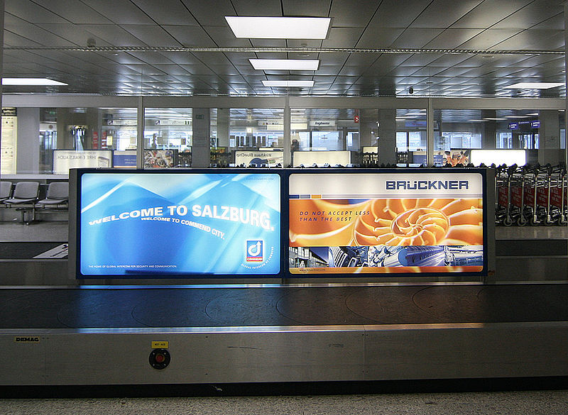 Leuchtkästen Spanntuch Flughafen Salzburg 3
