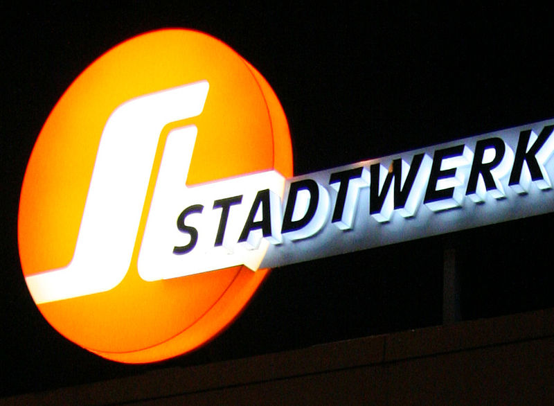 Leuchtbuchstaben Kombination Stadtwerke Lübeck