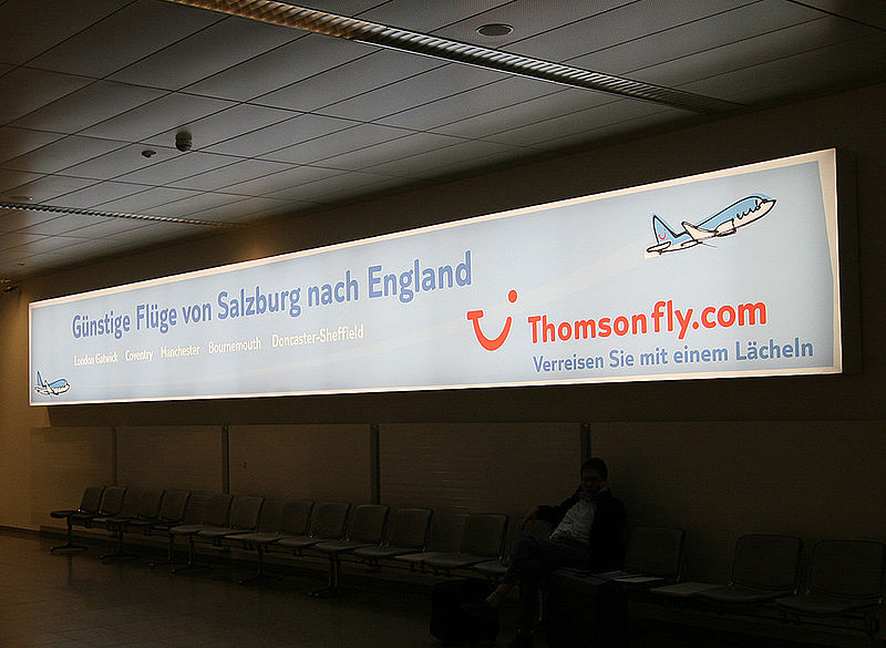 Leuchtkästen Spanntuch Flughafen Salzburg 4