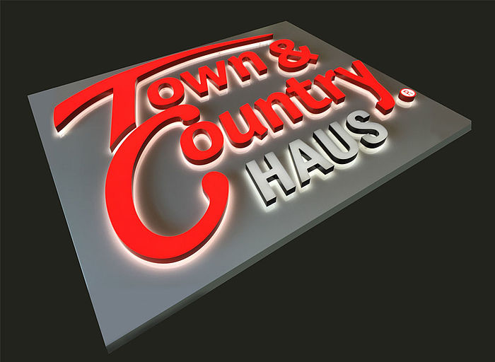 Leuchtbuchstaben Kombinationen Town & Country Haus
